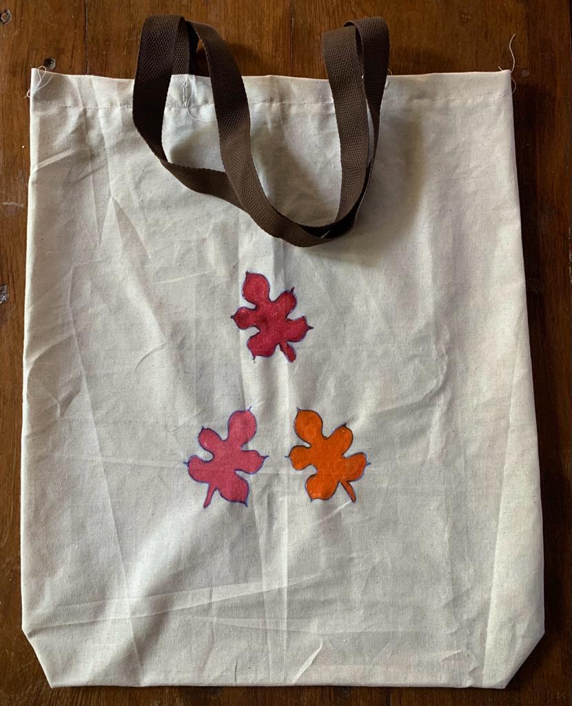 Tote bag with painting-13( Size 9x 11 inches) - new