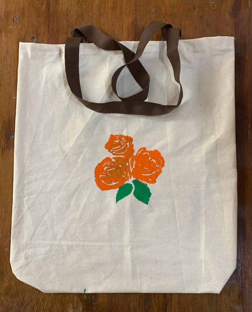 Tote bag with painting-18( Size 9x 11 inches) - new